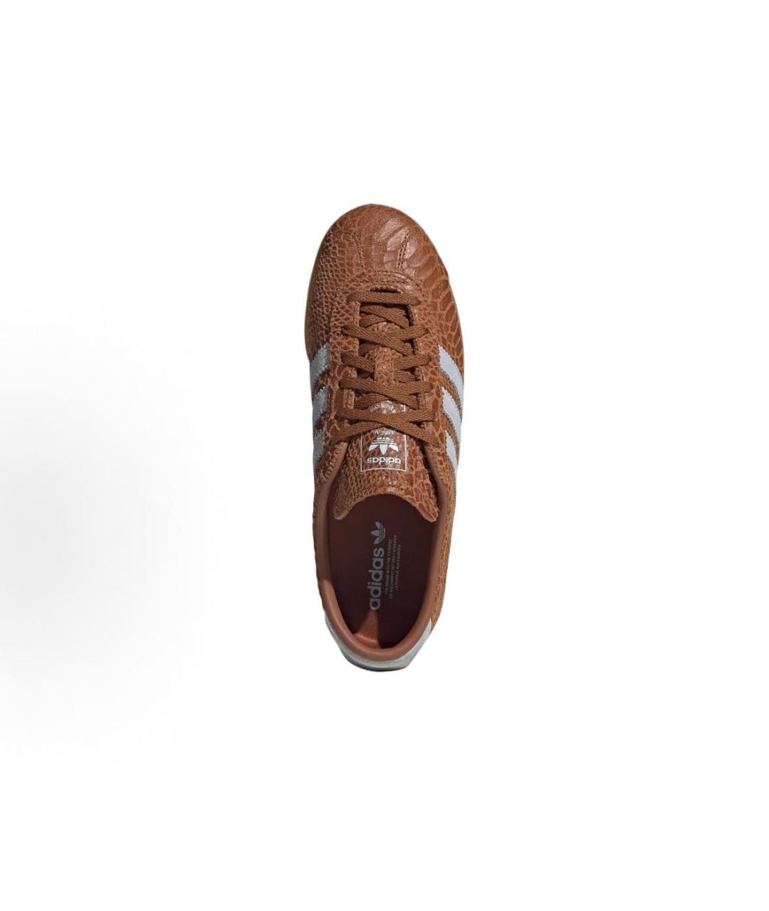 ADIDAS Коричневые кожаные кроссовки, фото 4