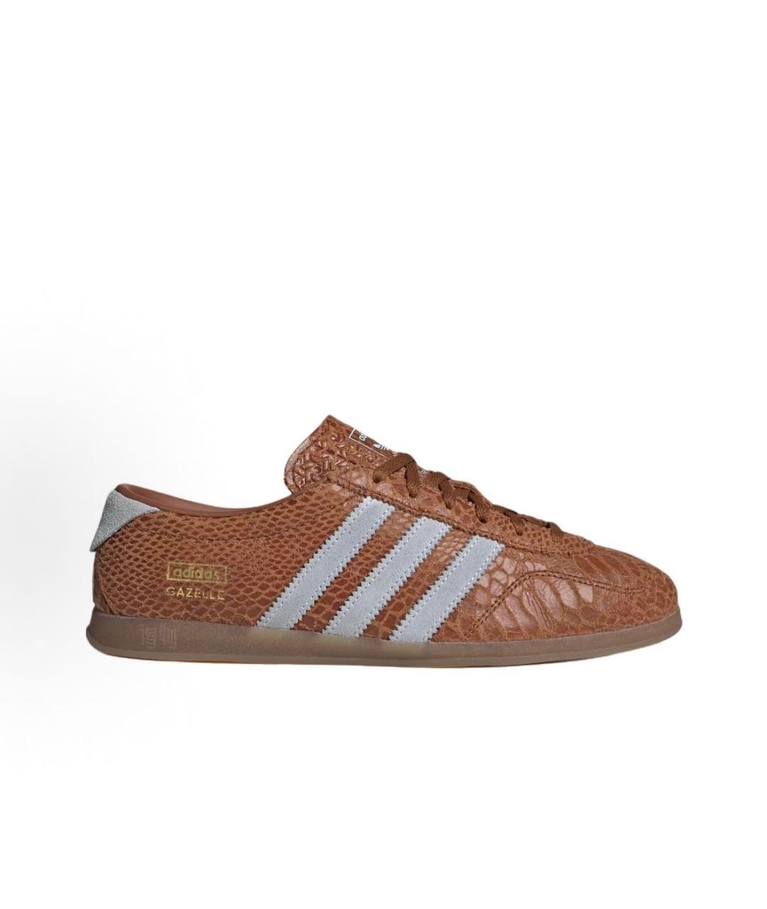 ADIDAS Коричневые кожаные кроссовки, фото 7