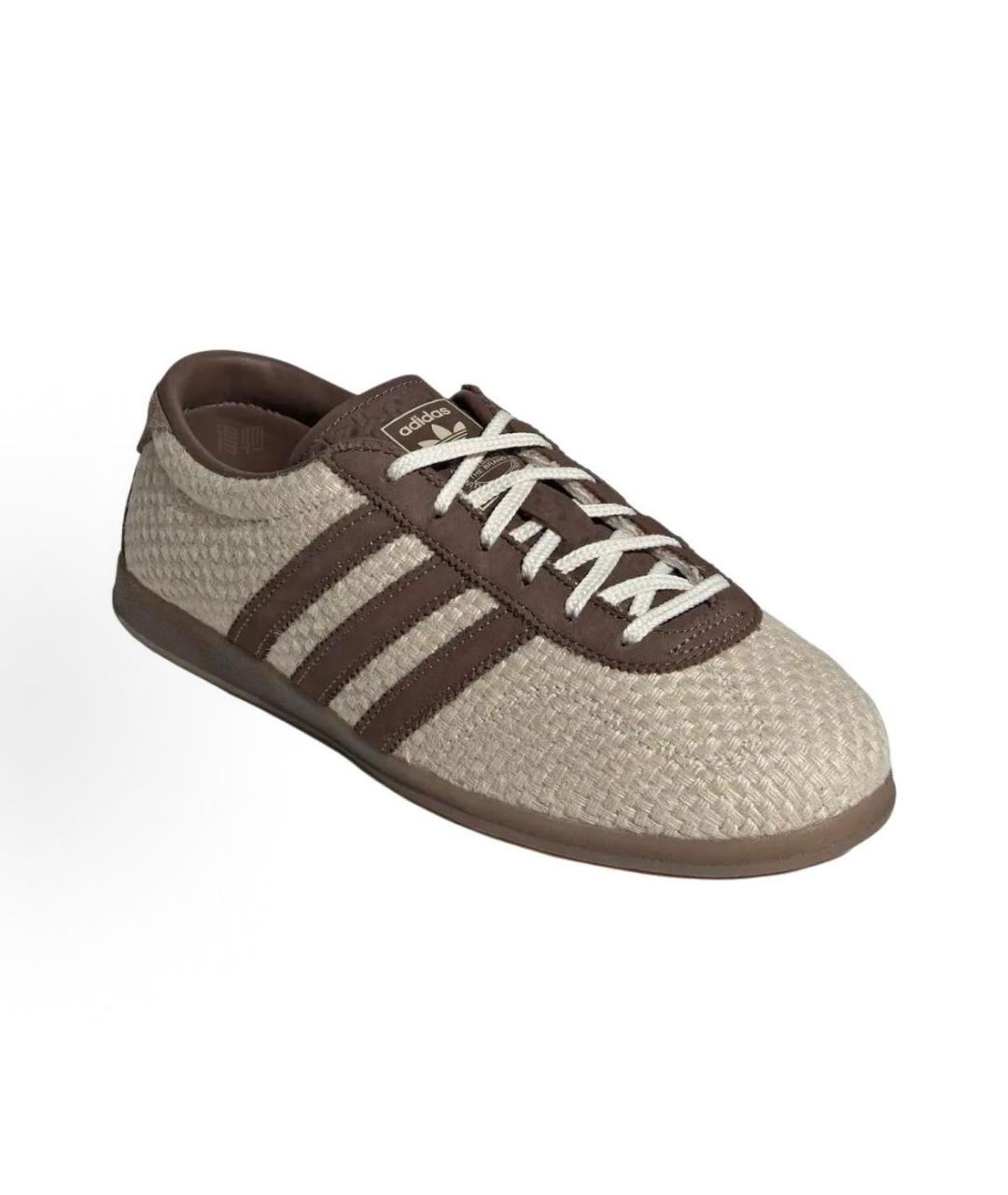 ADIDAS Бежевые текстильные кроссовки, фото 3