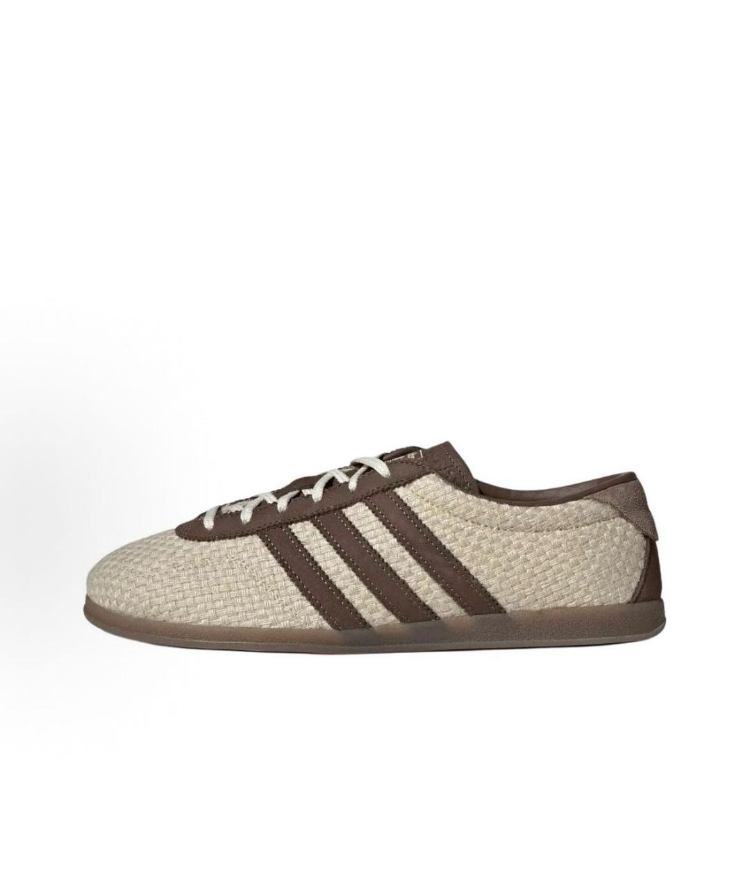 ADIDAS Бежевые текстильные кроссовки, фото 2
