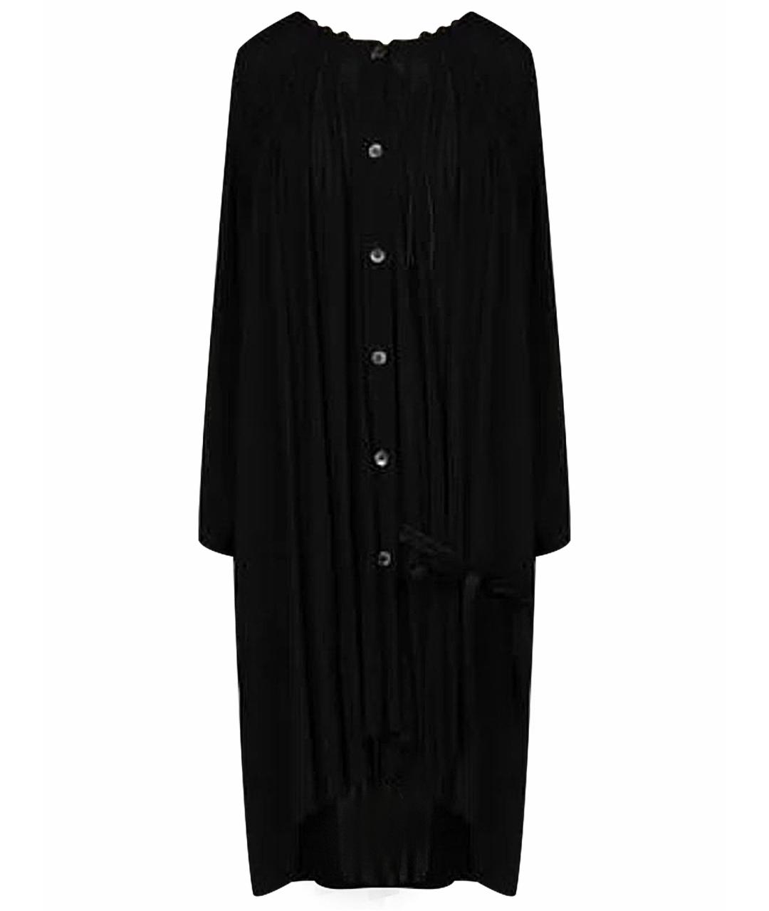 ANN DEMEULEMEESTER Черное хлопковое повседневное платье, фото 1