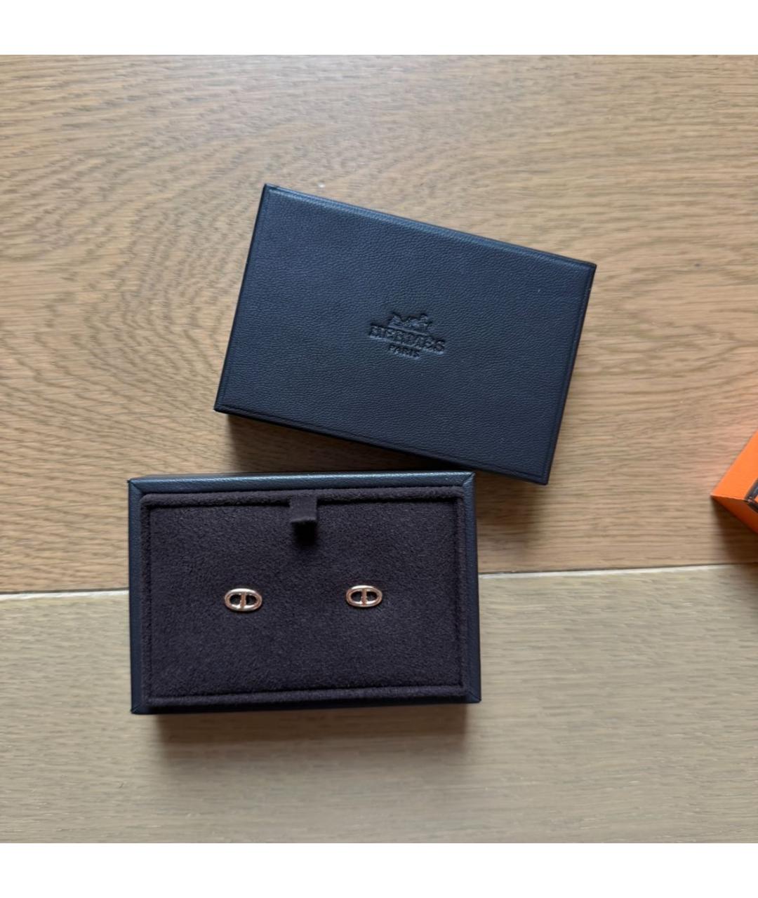 HERMES Золотые серьги из желтого золота, фото 2