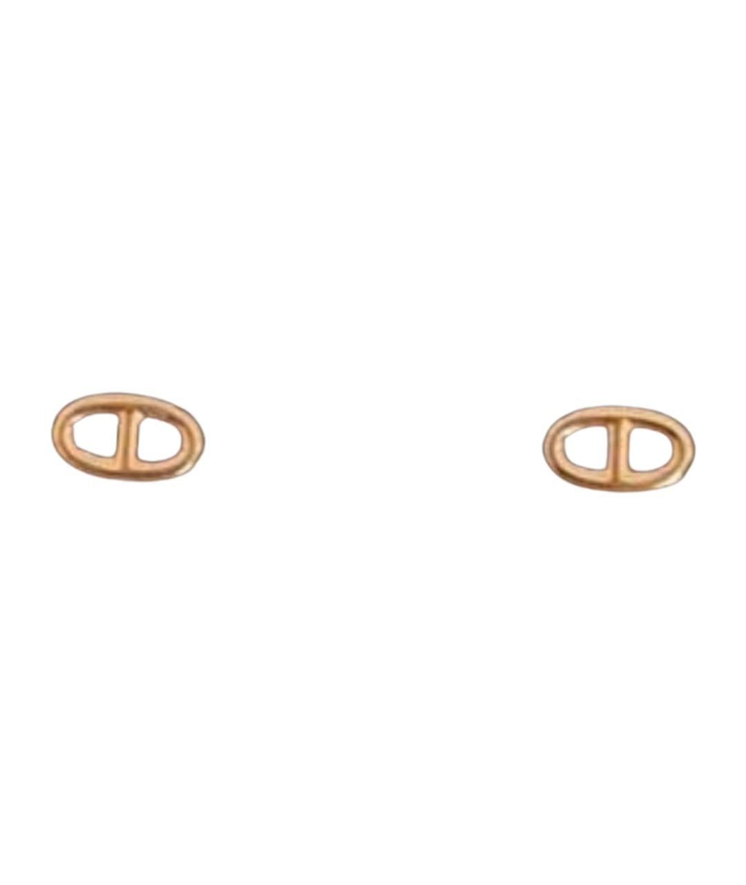 HERMES Золотые серьги из желтого золота, фото 1