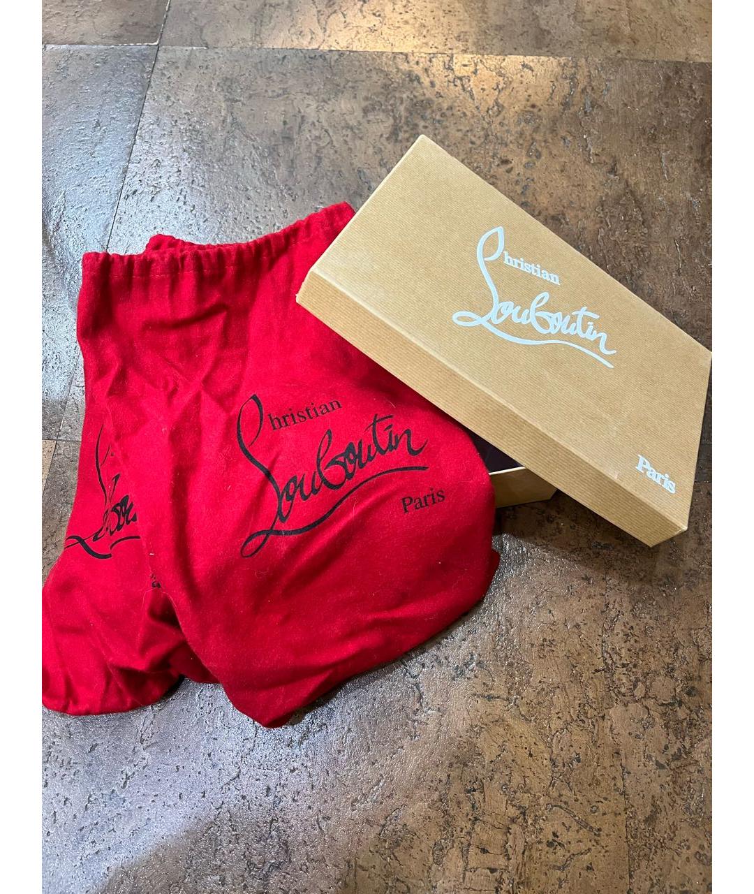 CHRISTIAN LOUBOUTIN Черные замшевые ботильоны, фото 6