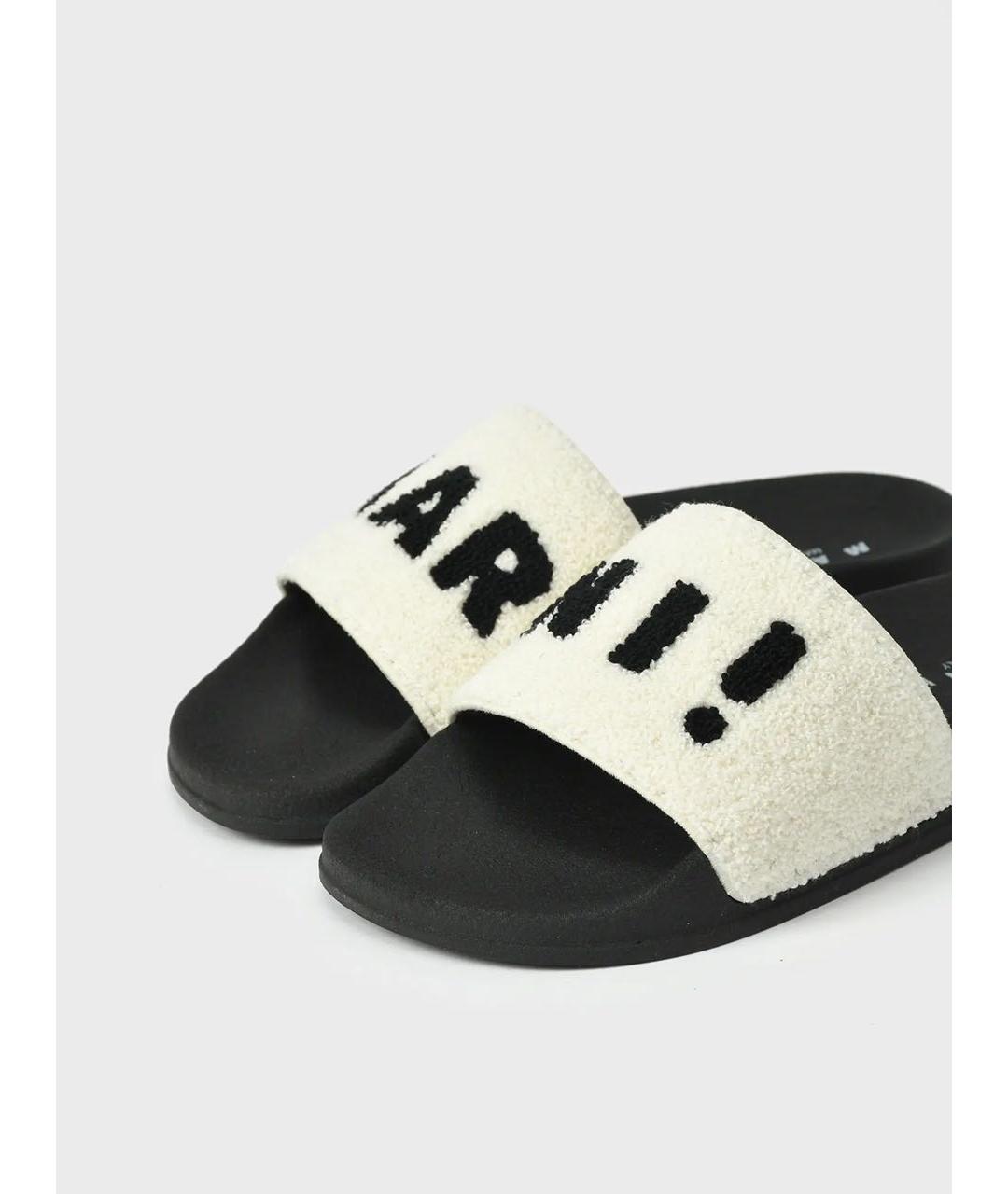 MARNI Белые шлепанцы, фото 4