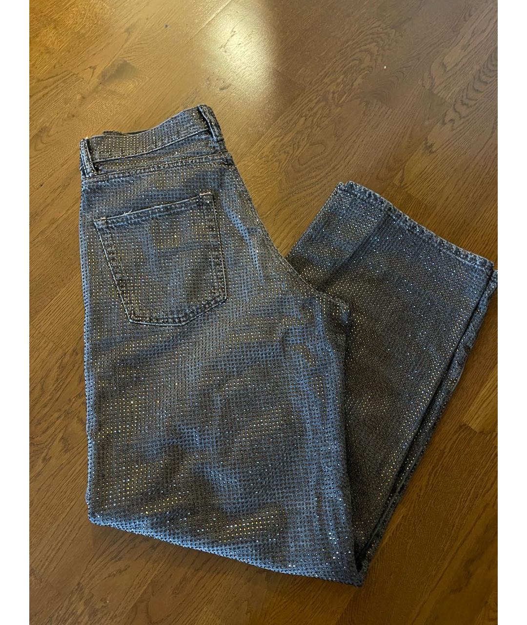 ACNE STUDIOS Коричневые хлопковые прямые джинсы, фото 4