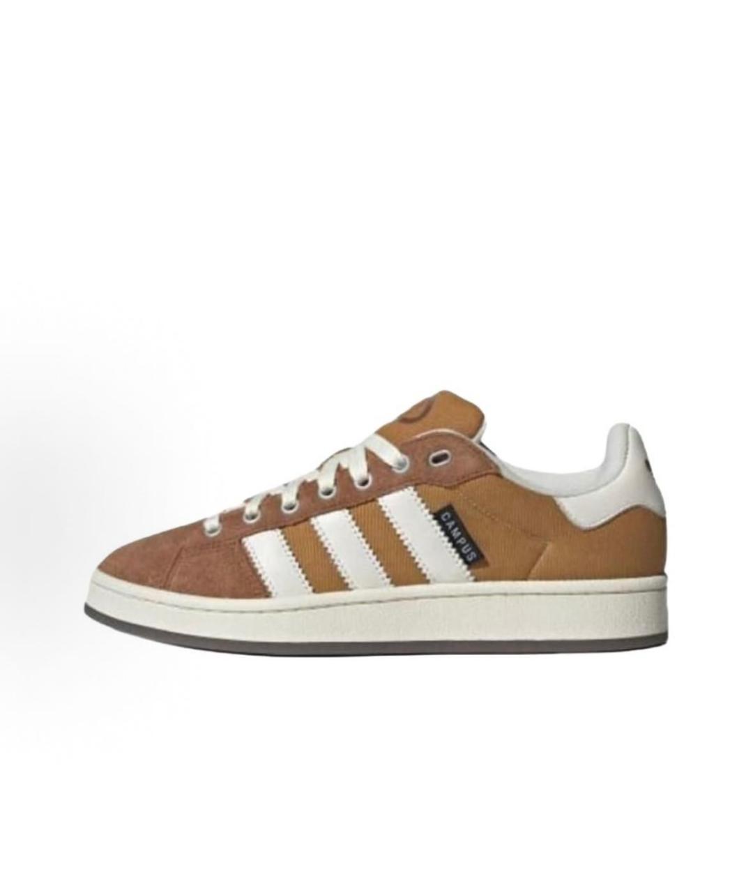 ADIDAS Коричневые замшевые кроссовки, фото 2