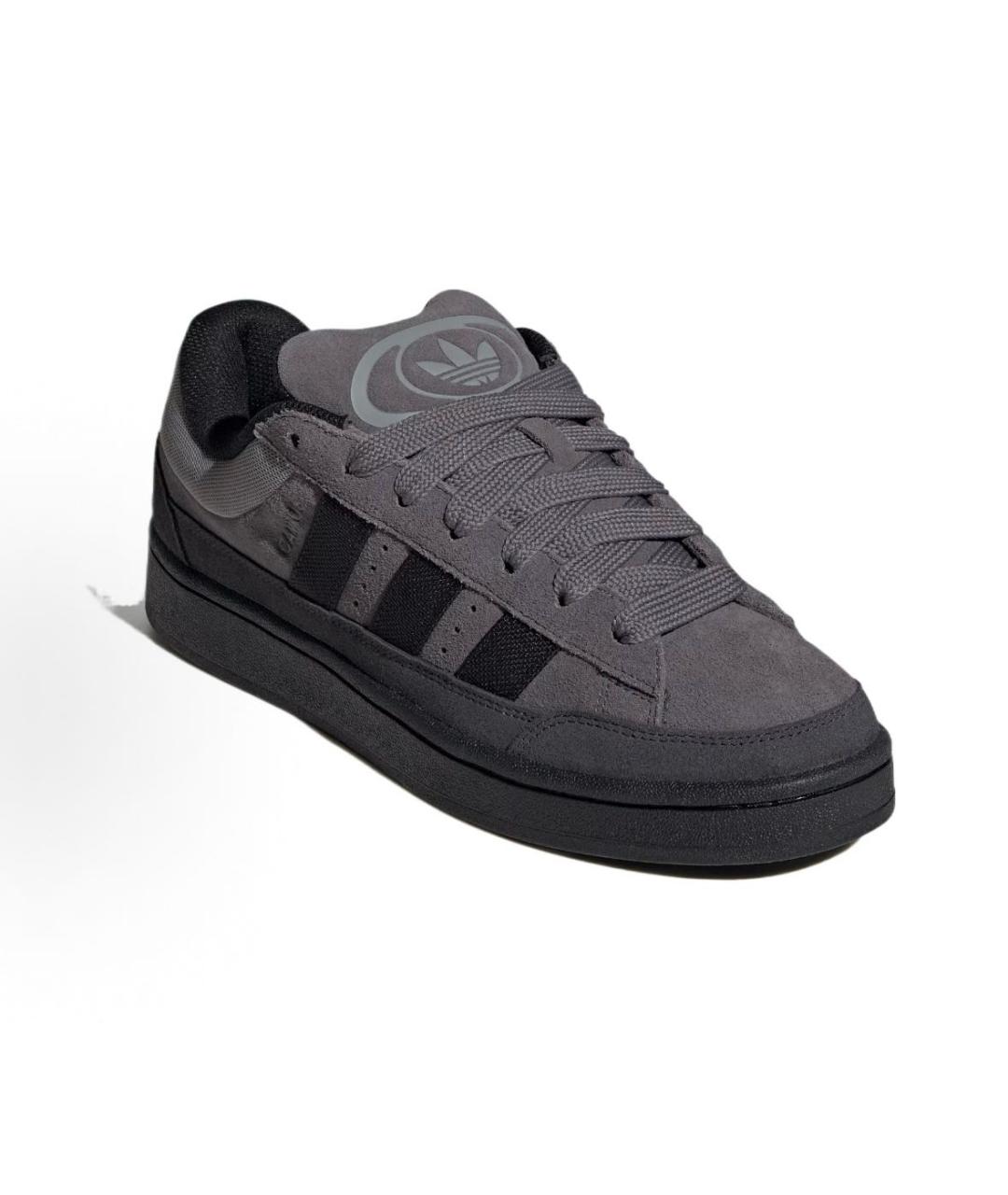 ADIDAS Антрацитовые замшевые кроссовки, фото 3