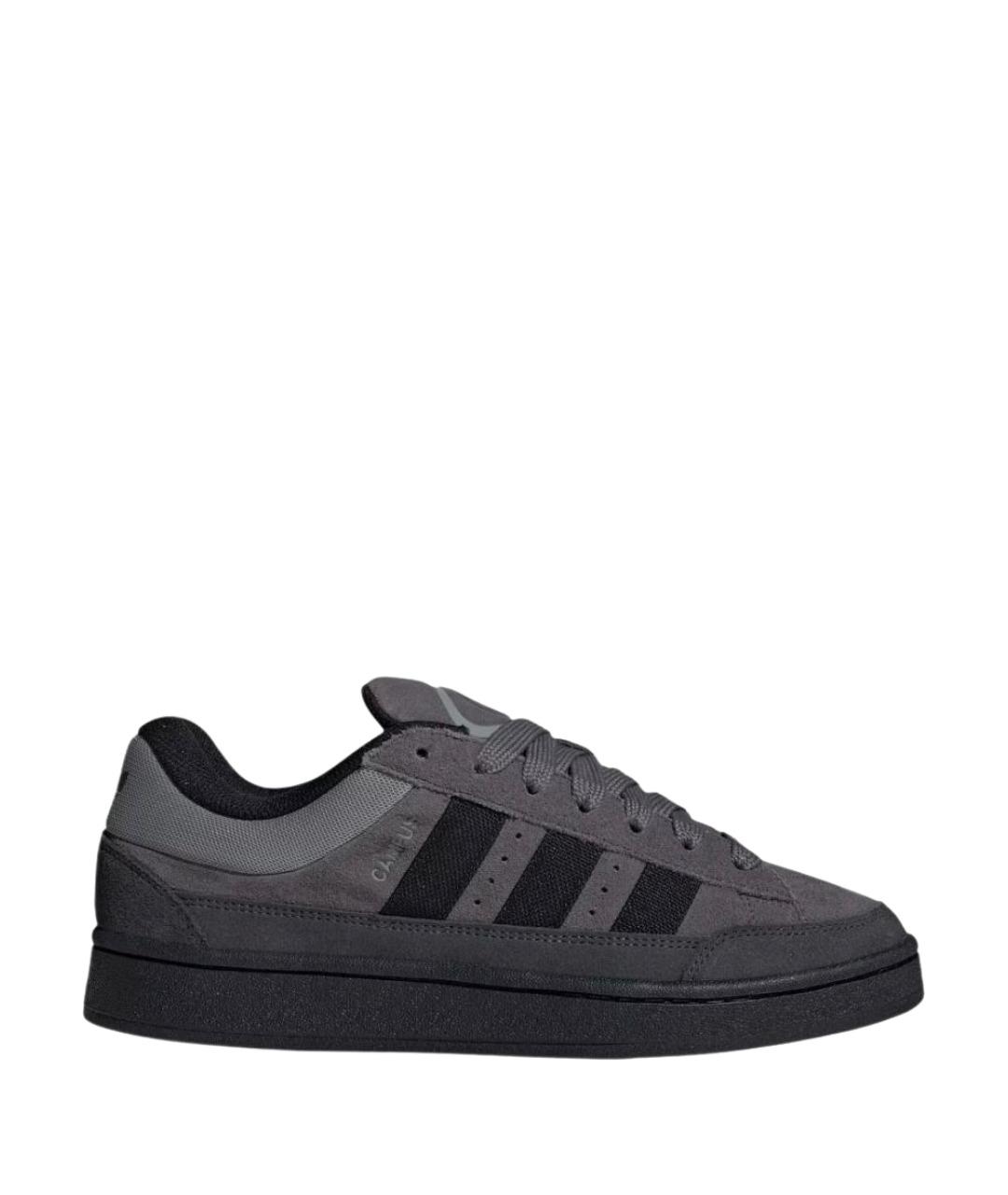 ADIDAS Антрацитовые замшевые кроссовки, фото 1