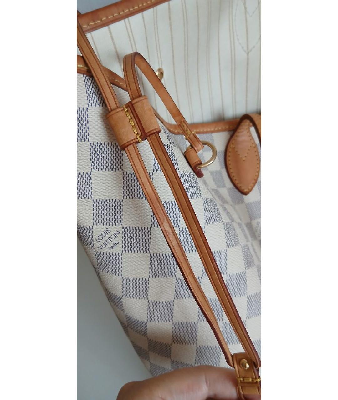 LOUIS VUITTON Бежевая сумка тоут из канвы, фото 6
