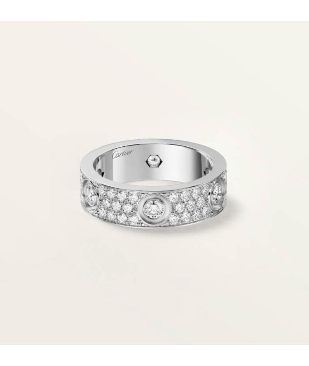 CARTIER Серебряное кольцо из белого золота, фото 4