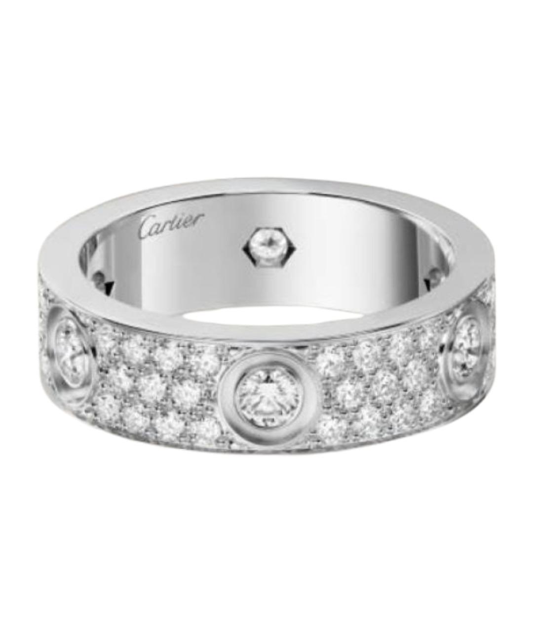 CARTIER Серебряное кольцо из белого золота, фото 1