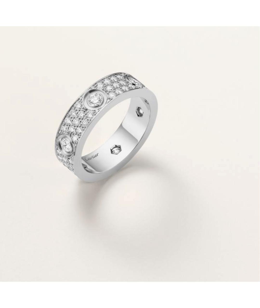 CARTIER Серебряное кольцо из белого золота, фото 3