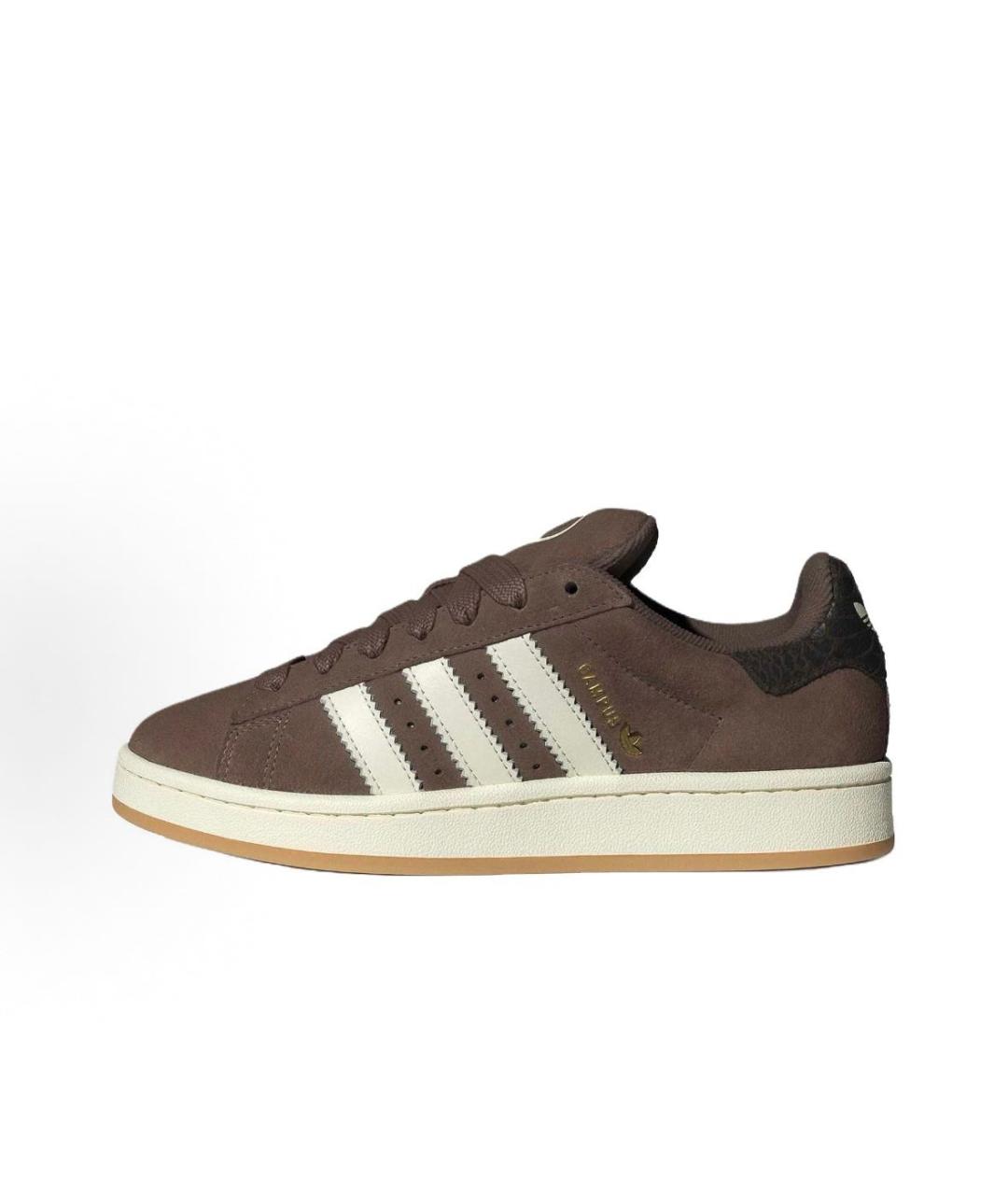 ADIDAS Коричневые замшевые кроссовки, фото 2