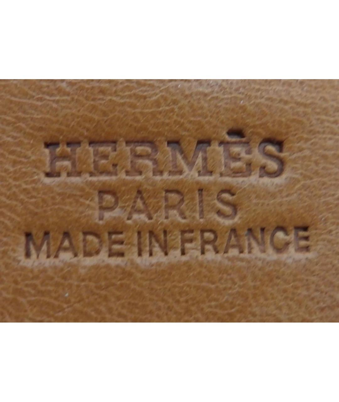 HERMES Коричневая кожаная сумка через плечо, фото 7