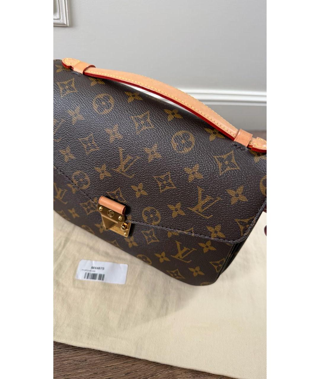 LOUIS VUITTON Коричневая сумка через плечо из канвы, фото 5