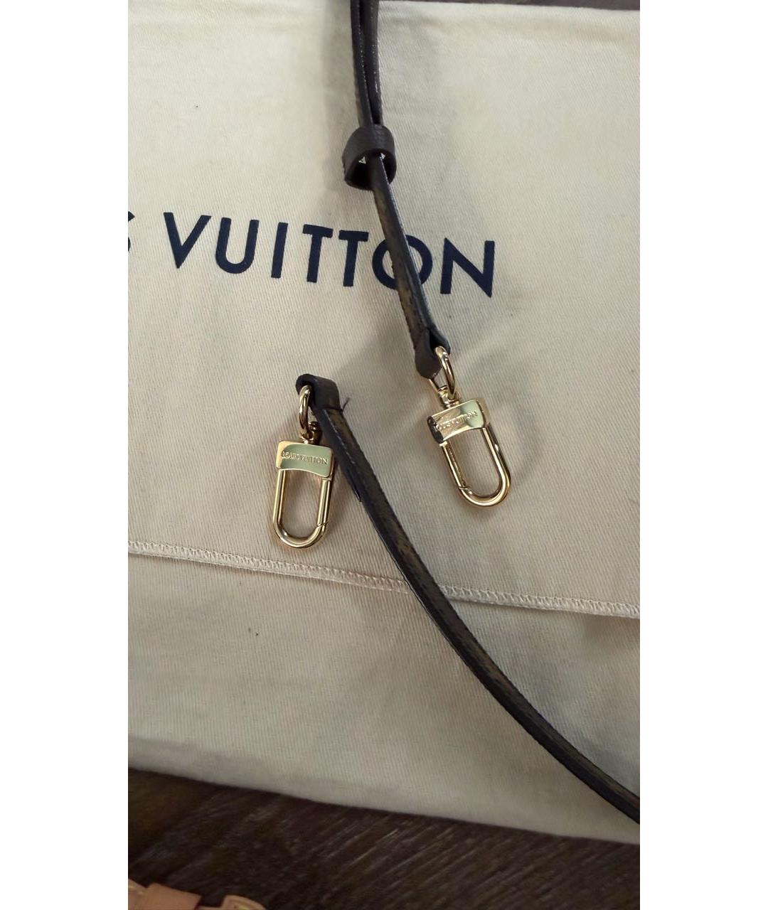 LOUIS VUITTON Коричневая сумка через плечо из канвы, фото 6