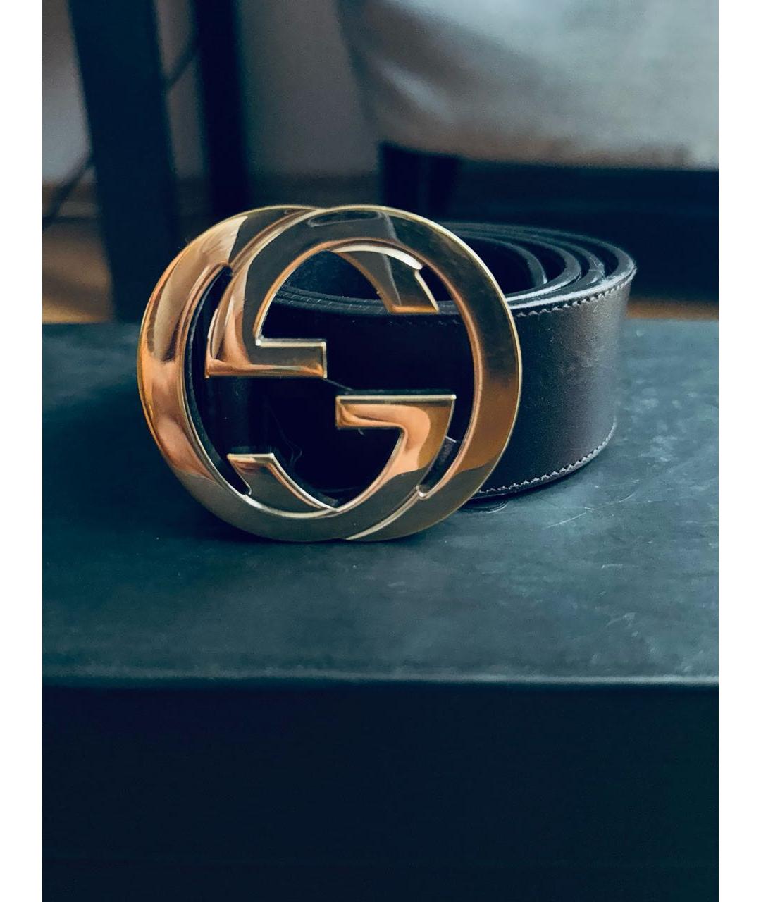 GUCCI Коричневый кожаный ремень, фото 4