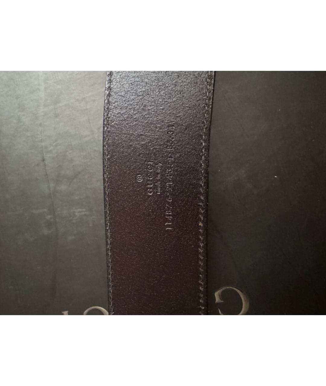 GUCCI Коричневый кожаный ремень, фото 3