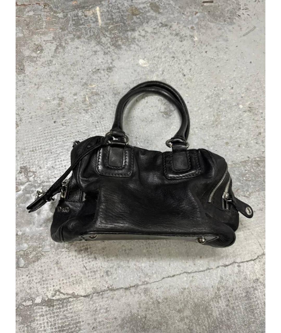 DOLCE&GABBANA Черная кожаная сумка с короткими ручками, фото 7