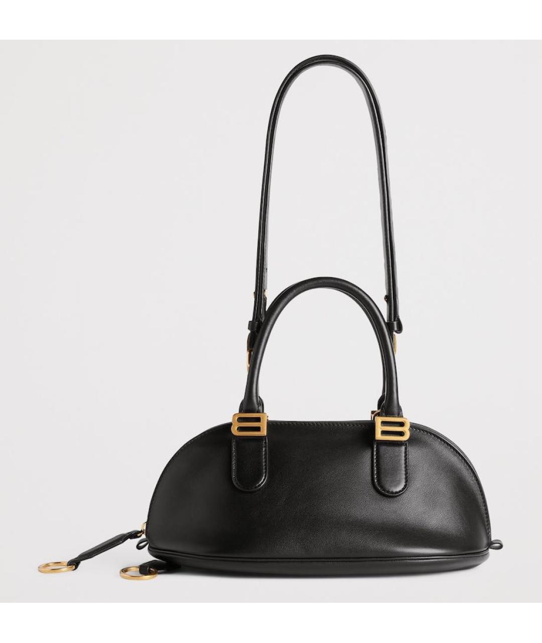 BALENCIAGA Черная кожаная сумка с короткими ручками, фото 9