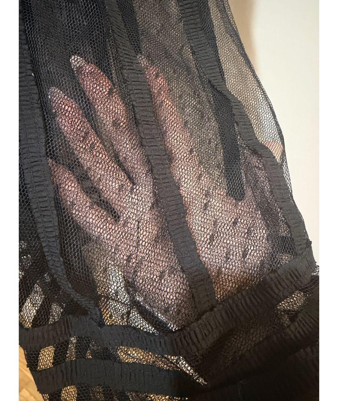 RED VALENTINO Черное полиэстеровое платье, фото 4