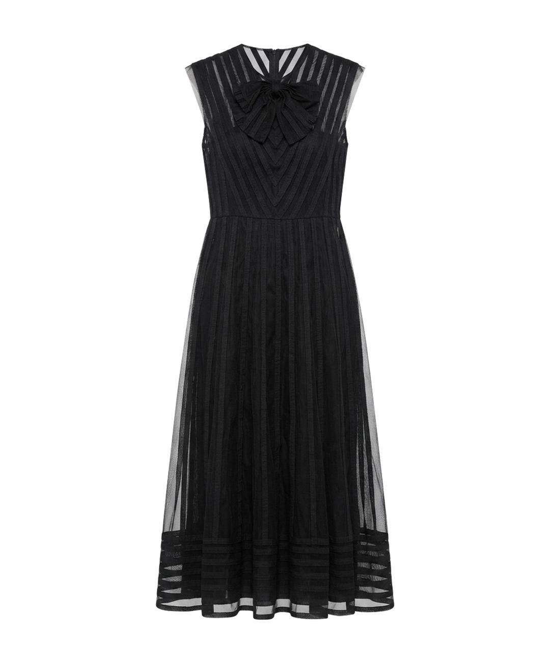 RED VALENTINO Черное полиэстеровое платье, фото 1