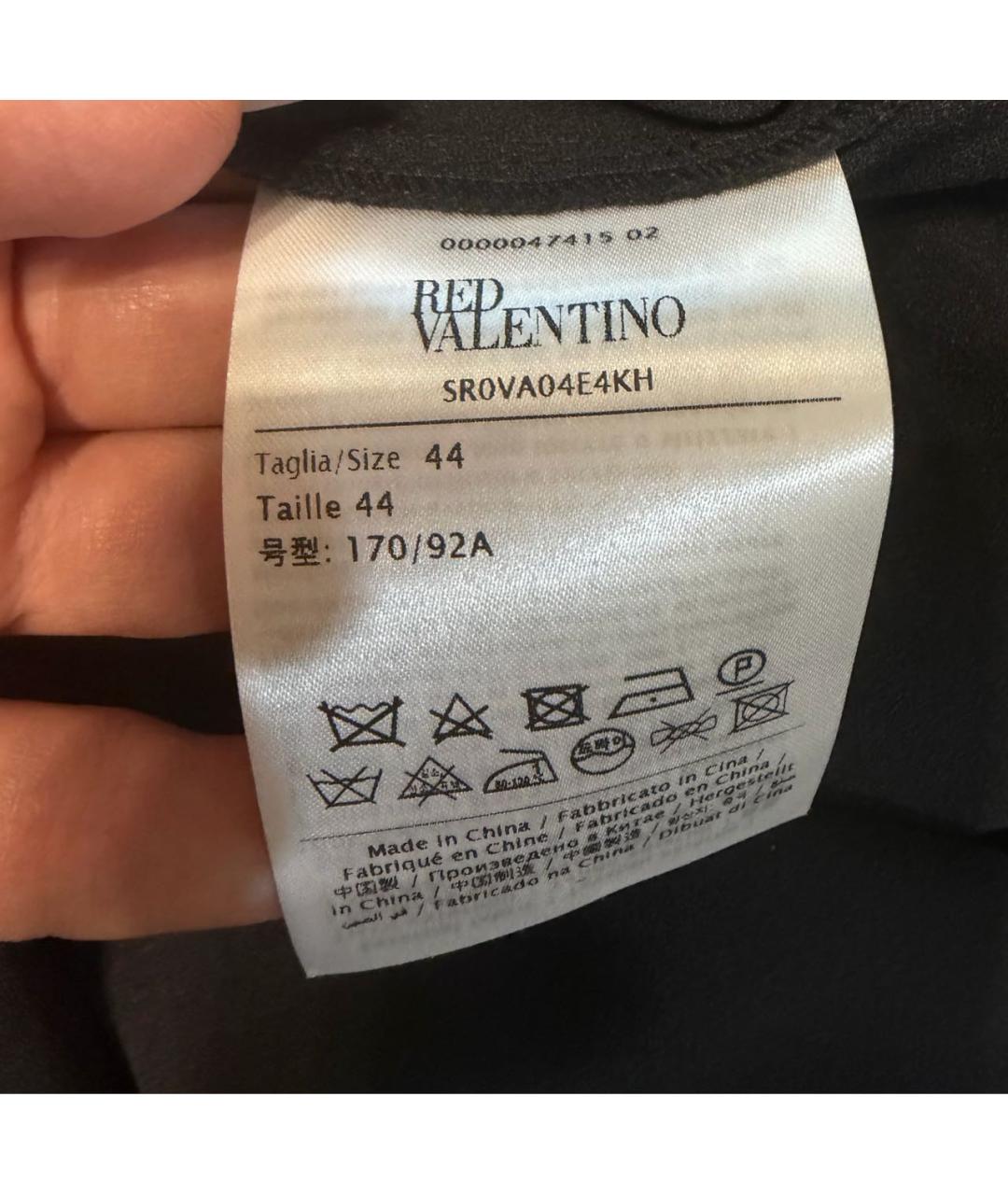 RED VALENTINO Черное полиэстеровое платье, фото 3