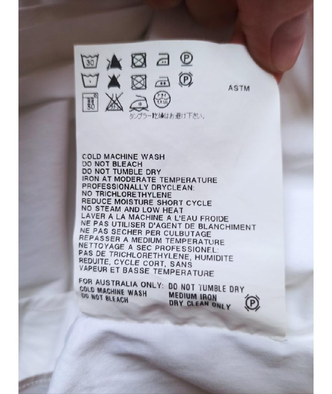JIL SANDER Белая хлопковая классическая рубашка, фото 5