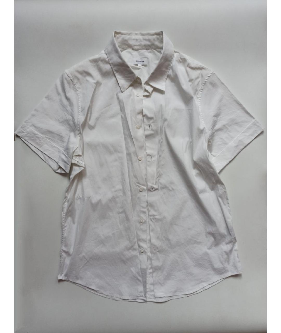 JIL SANDER Белая хлопковая классическая рубашка, фото 10