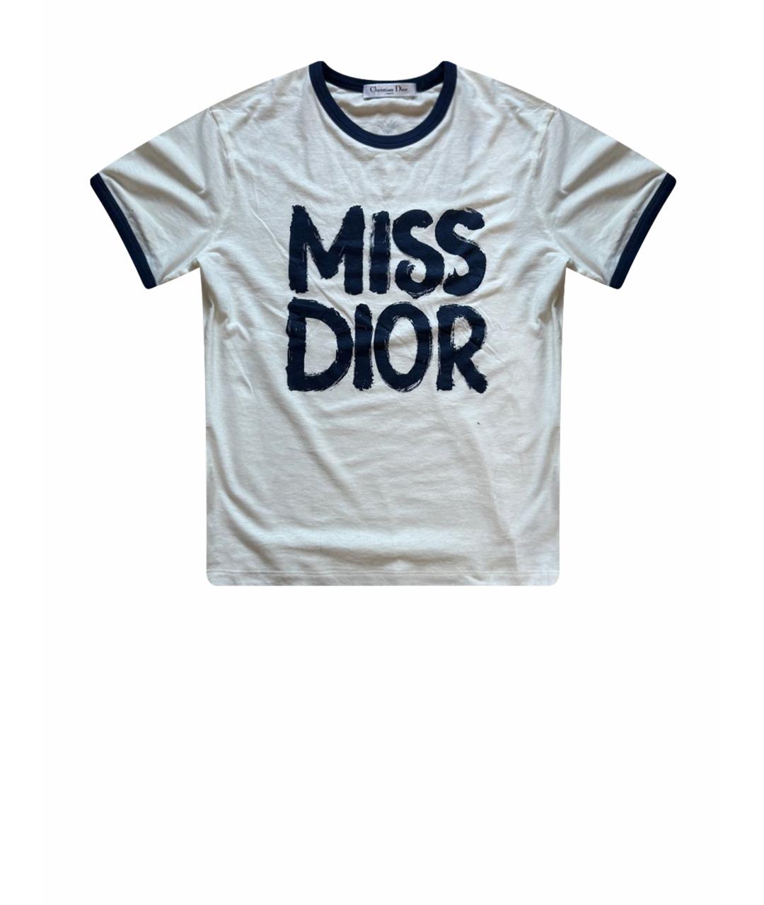 CHRISTIAN DIOR Хлопковая футболка, фото 1