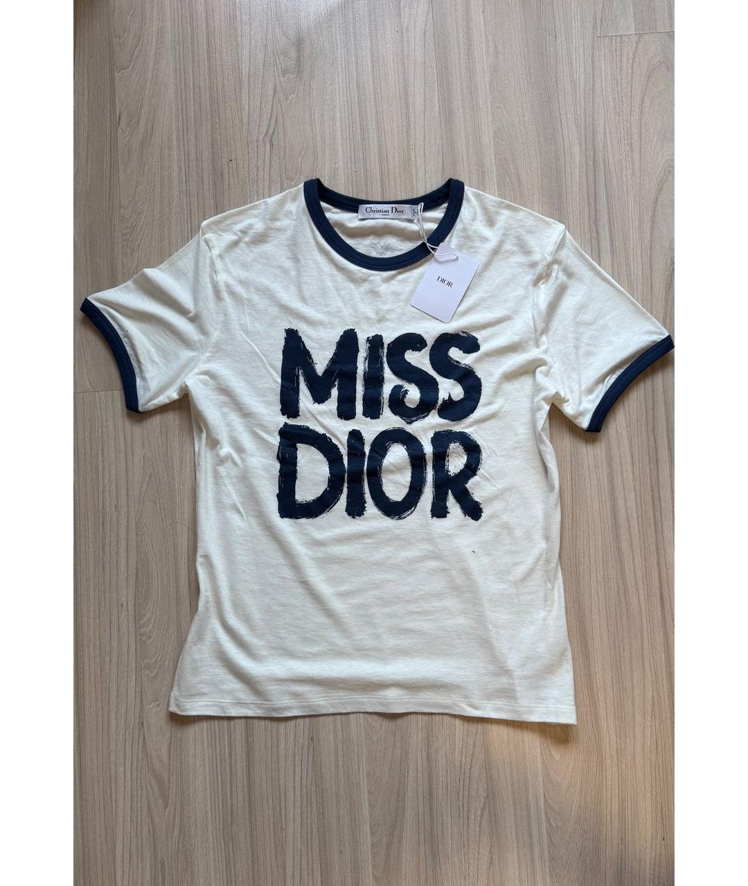 CHRISTIAN DIOR Хлопковая футболка, фото 6