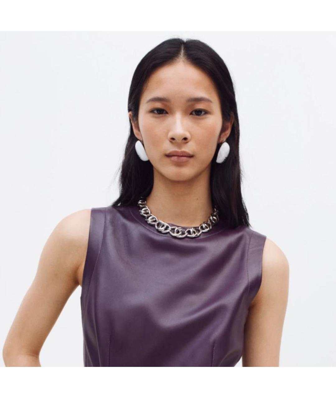 CHANEL Серебряное металлическое колье, фото 4