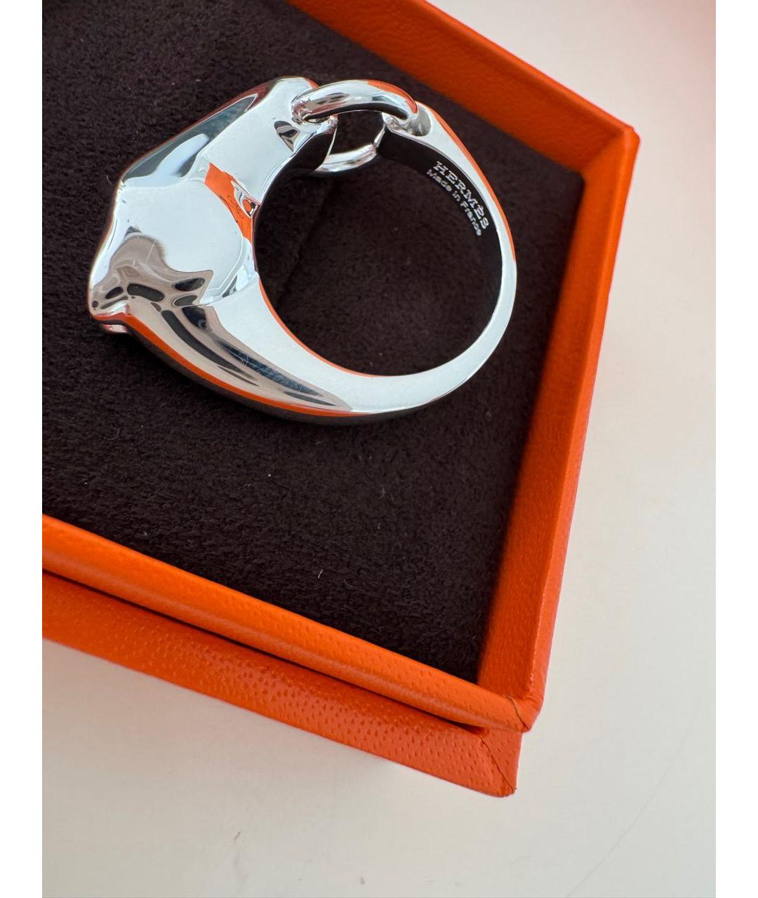HERMES Серебряное серебряное кольцо, фото 7