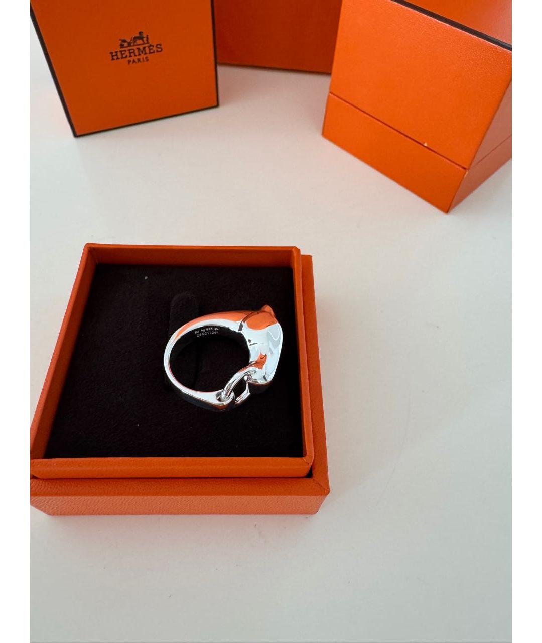 HERMES Серебряное серебряное кольцо, фото 2