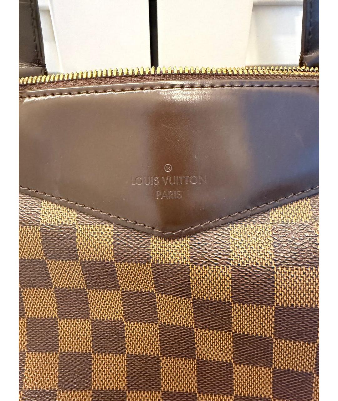 LOUIS VUITTON Коричневая сумка тоут из канвы, фото 2