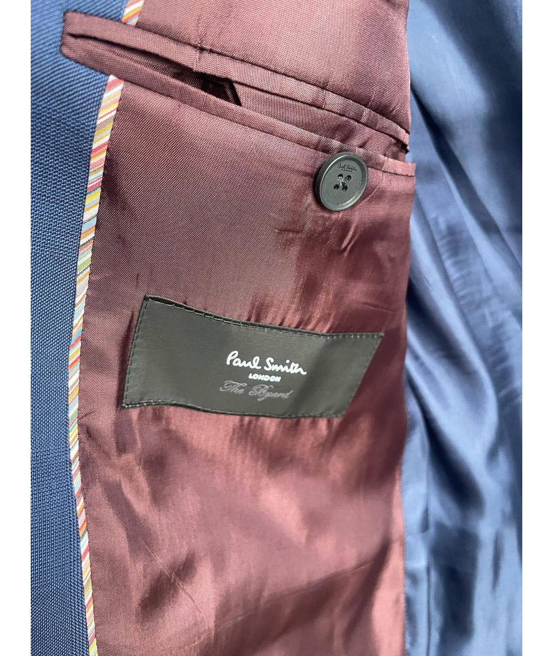 PAUL SMITH Темно-синий классический костюм, фото 4