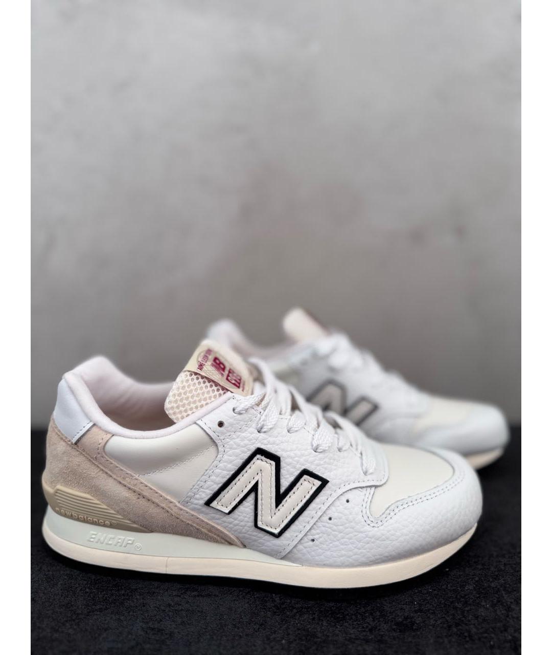 NEW BALANCE Бежевые кожаные кроссовки, фото 5
