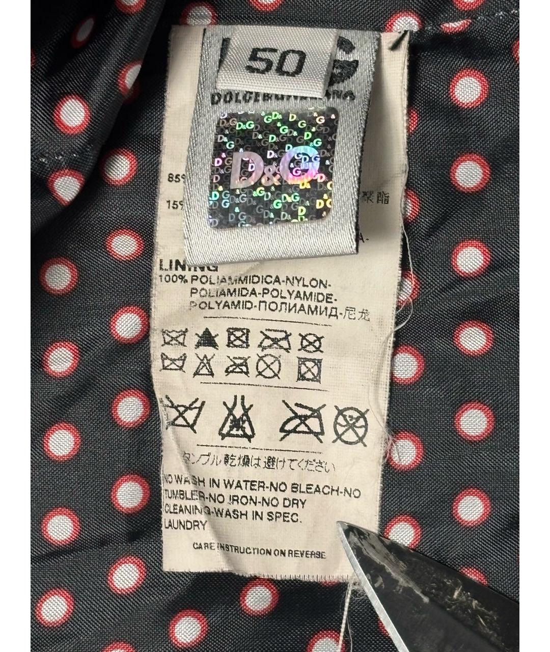 DOLCE&GABBANA Черная полиамидовая куртка, фото 5