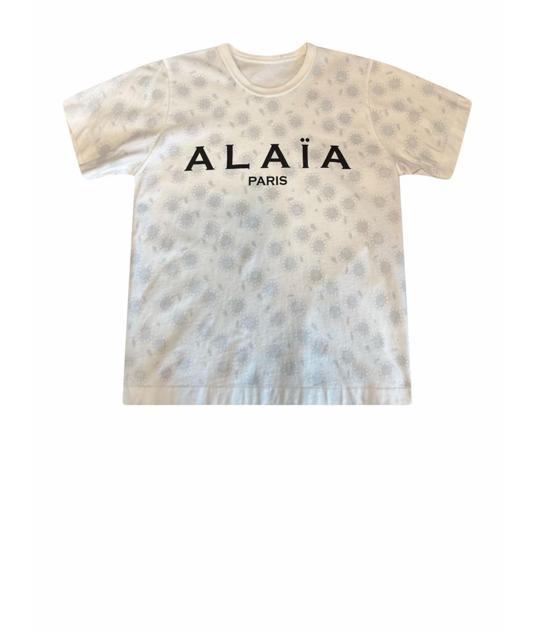 ALAIA Белая хлопковая футболка, фото 1