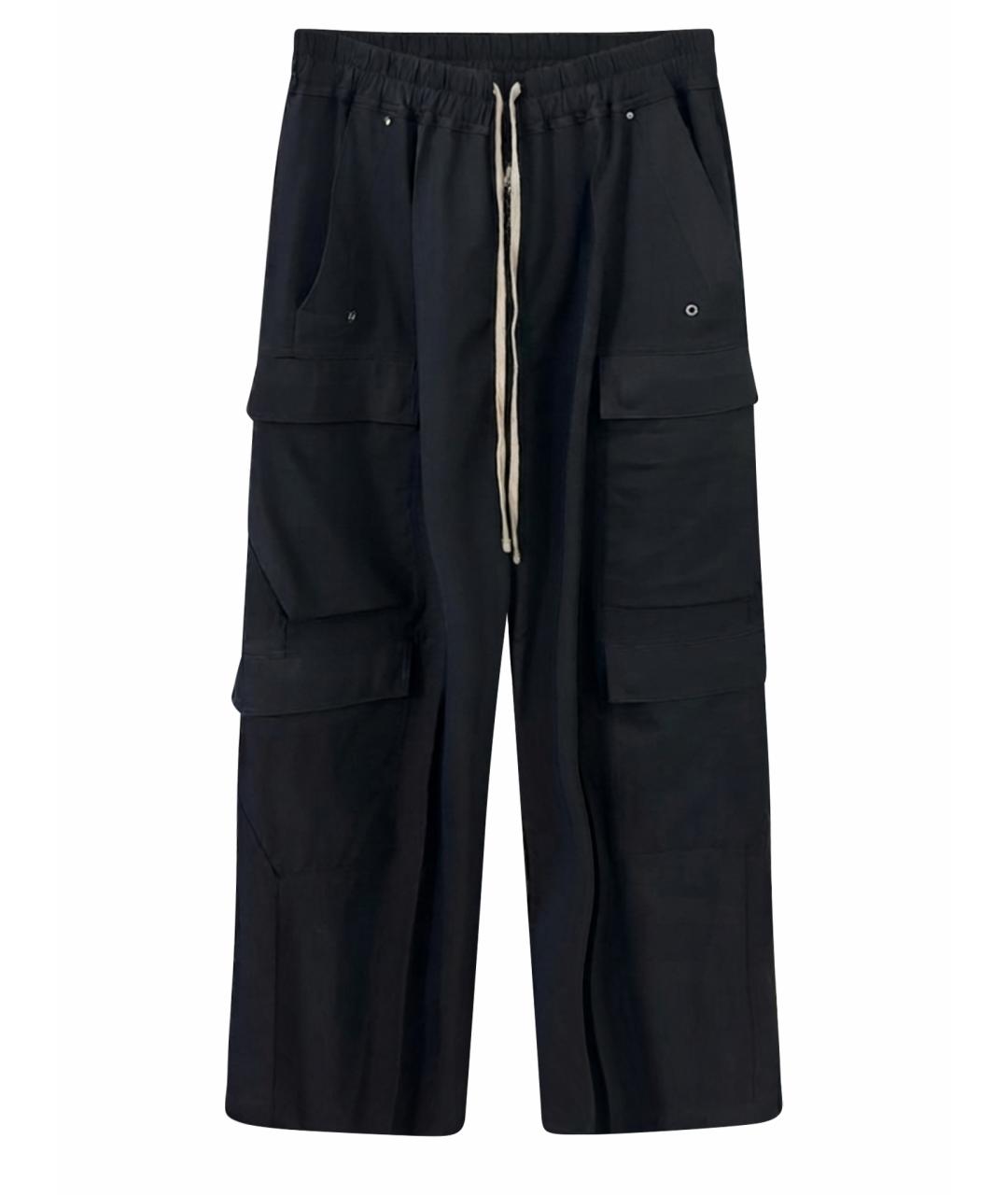 RICK OWENS Черные хлопковые джинсы, фото 1