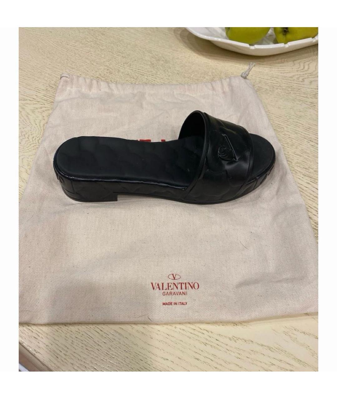 VALENTINO Черные шлепанцы, фото 2