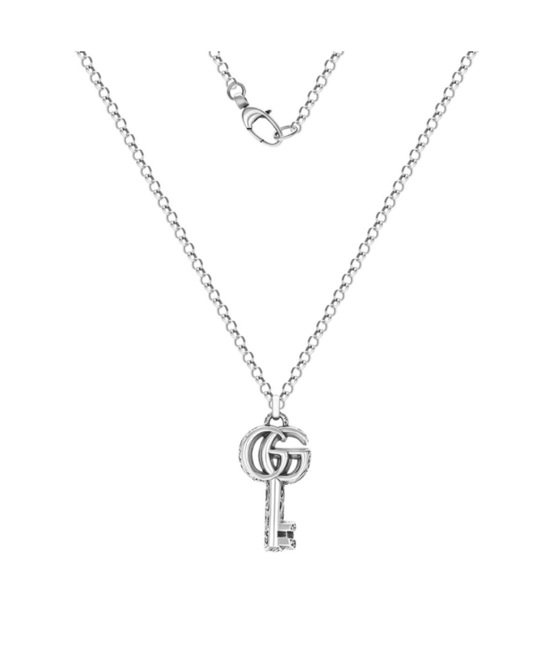 GUCCI Серебряное серебряное колье, фото 1