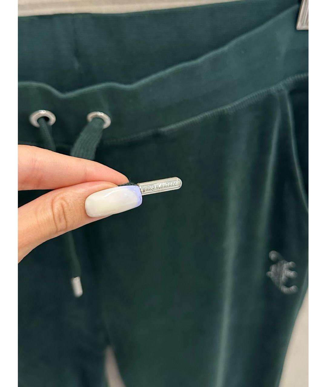 JUICY COUTURE Зеленый велюровый костюм с брюками, фото 8