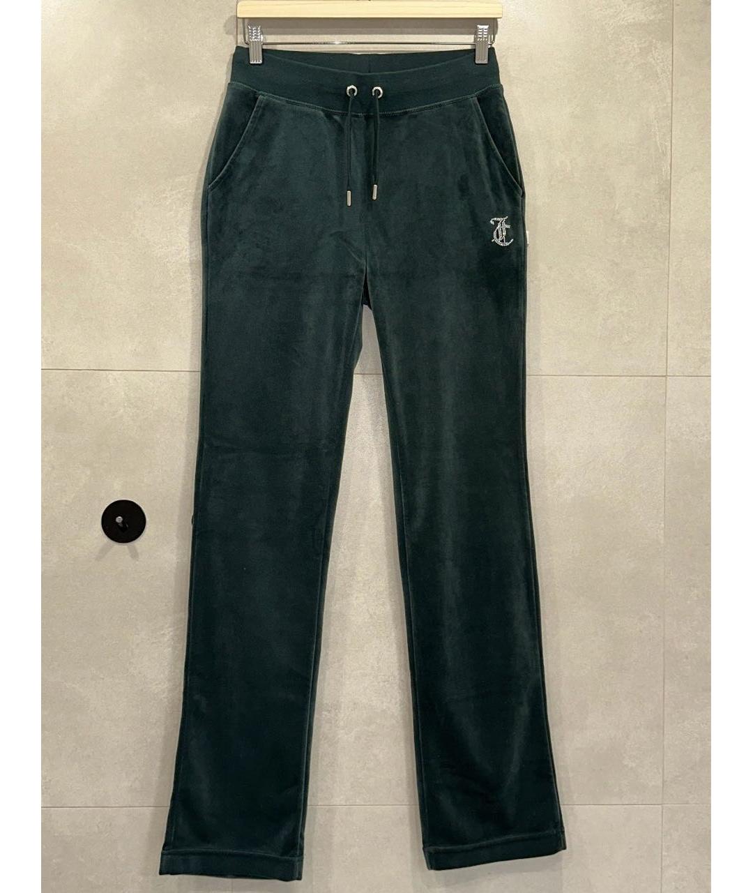 JUICY COUTURE Зеленый велюровый костюм с брюками, фото 3
