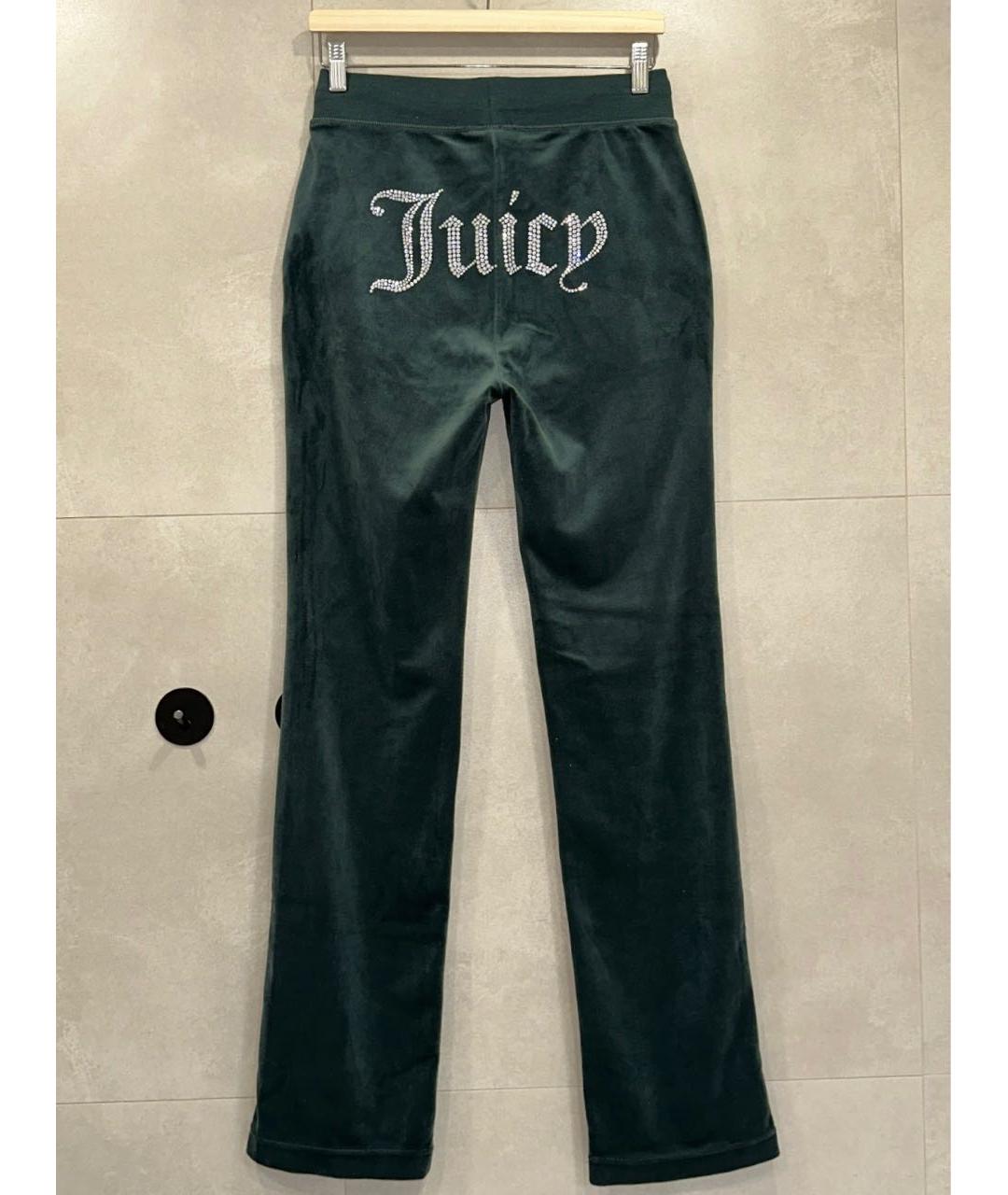 JUICY COUTURE Зеленый велюровый костюм с брюками, фото 4