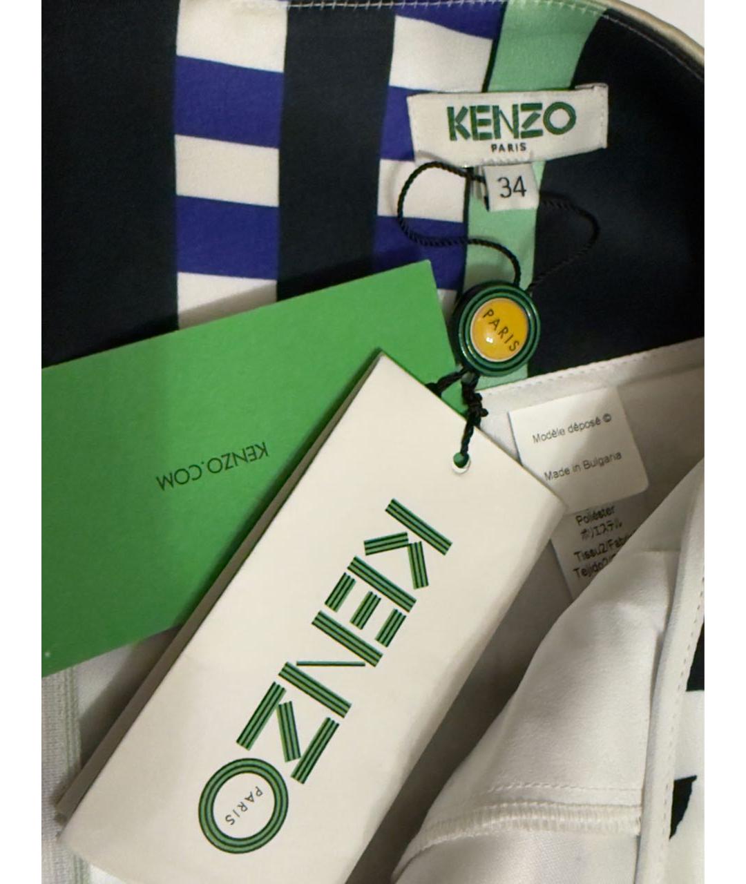 KENZO Мульти полиэстеровая юбка мини, фото 5