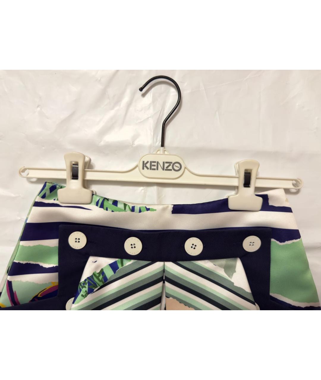 KENZO Мульти полиэстеровая юбка мини, фото 3