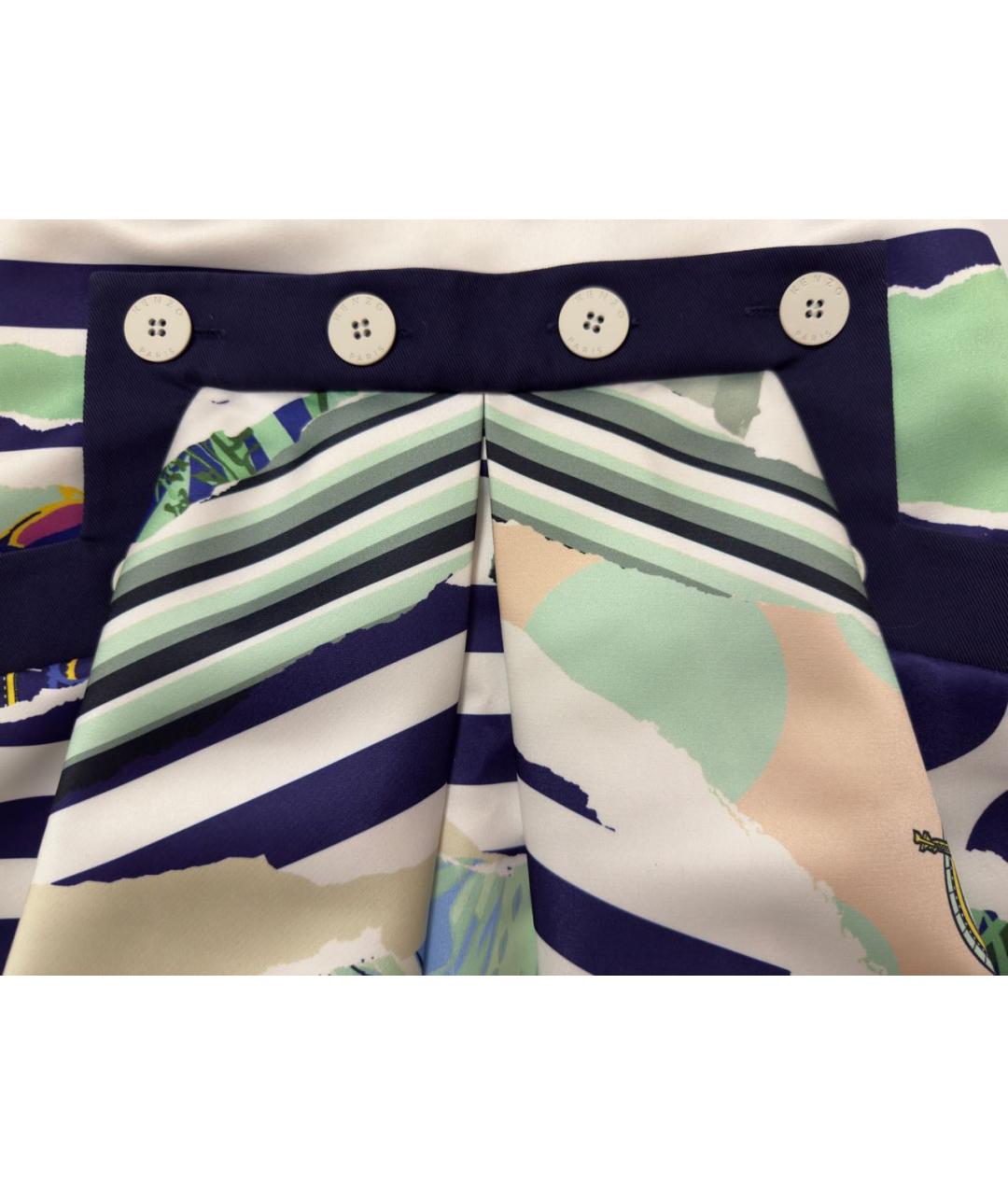 KENZO Мульти полиэстеровая юбка мини, фото 4