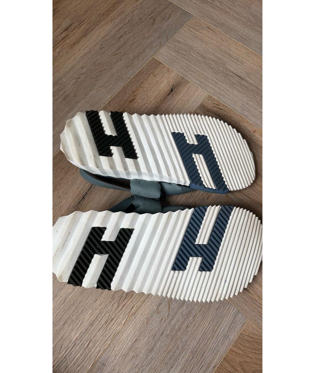 HERMES Голубые сандалии, фото 6